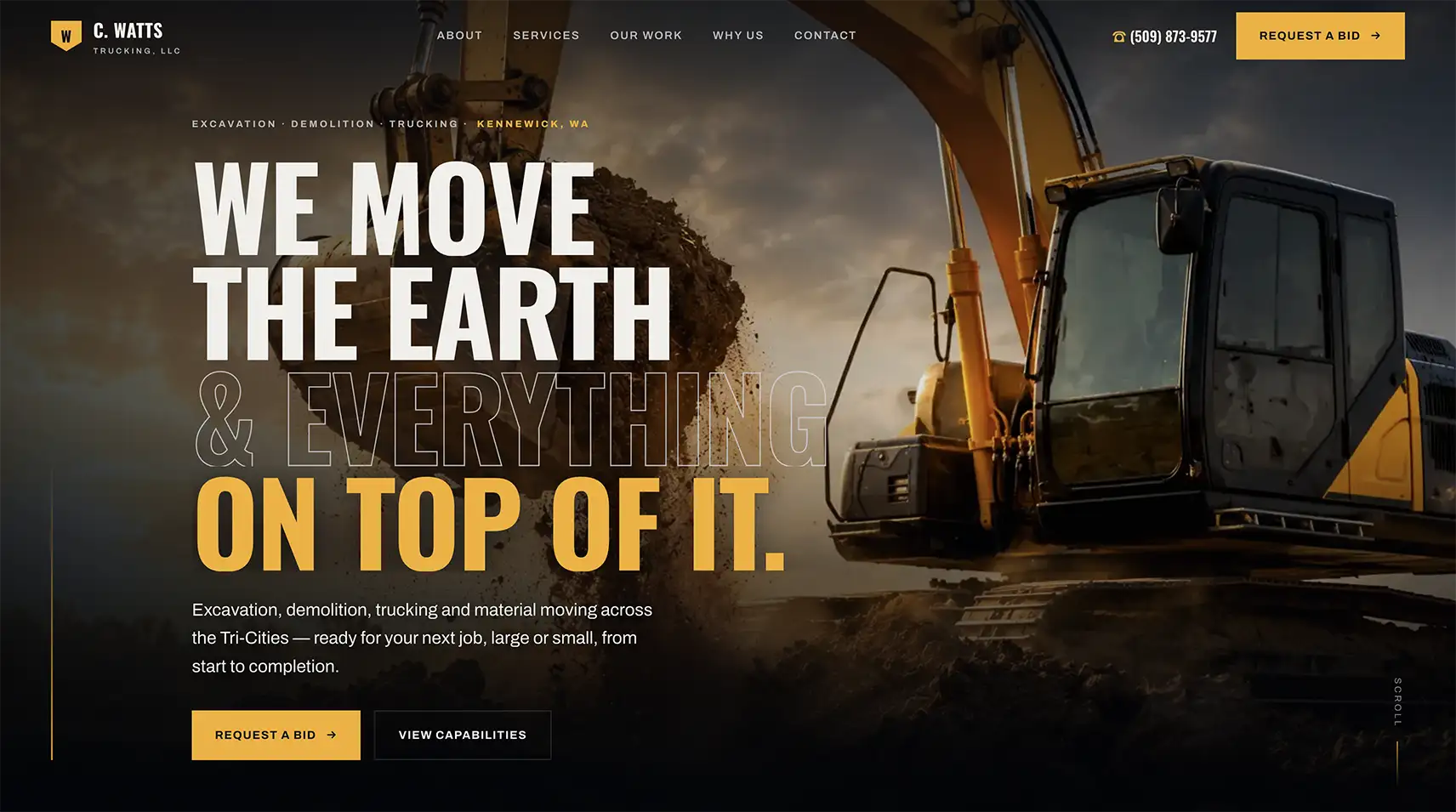 Trucking website by GelFuzion